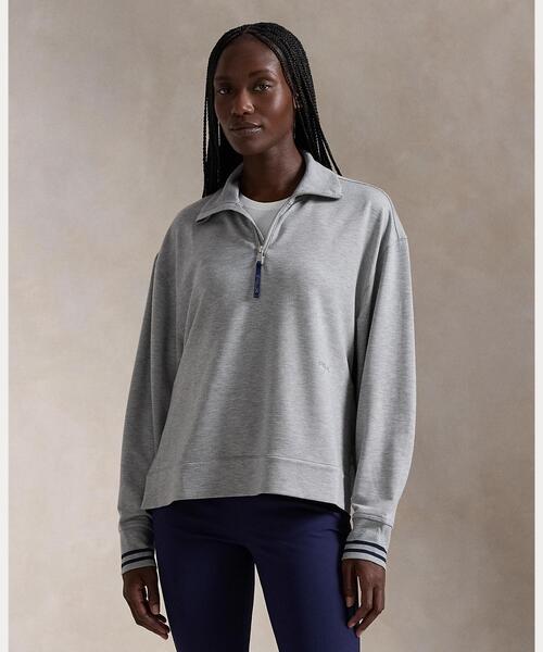 【セール】フレンチ テリー クォータージップ プルオーバー（Tシャツ/カットソー）｜RLX GOLF（アールエルエックスゴルフ）