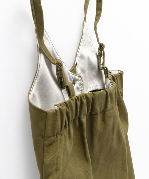 BRANSHES（ブランシェス）の「フロントボタンジャンパースカート（ジャンパースカート・キッズ・ネイビー/ブラウン・90/100/130/120/150/140/110）」の8枚目の写真