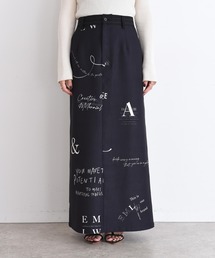 Eimee Law（エイミーロウ）の「テキストプリント タイトスカート