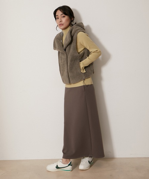 NERGY（ナージー）の「【抗ピル加工】リブタートルニット（ニット/セーター・レディース・サックスブルー/キナリ/ミント/オレンジ・FREE）」の18枚目の写真