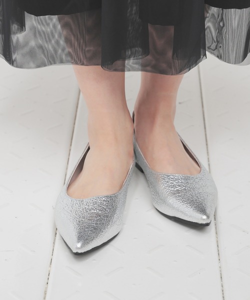 Honeys（ハニーズ）の「２ｗａｙリボンパンプス（パンプス・レディース・ブラック/シルバー・22.5/23.0/23.5/24.0/24.5）」の15枚目の写真