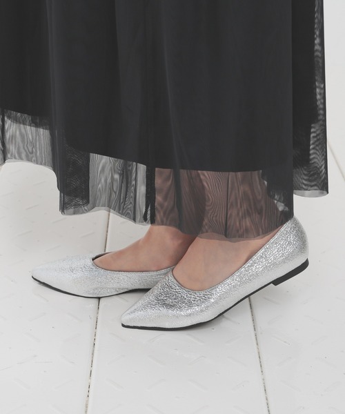 Honeys（ハニーズ）の「２ｗａｙリボンパンプス（パンプス・レディース・ブラック/シルバー・22.5/23.0/23.5/24.0/24.5）」の16枚目の写真