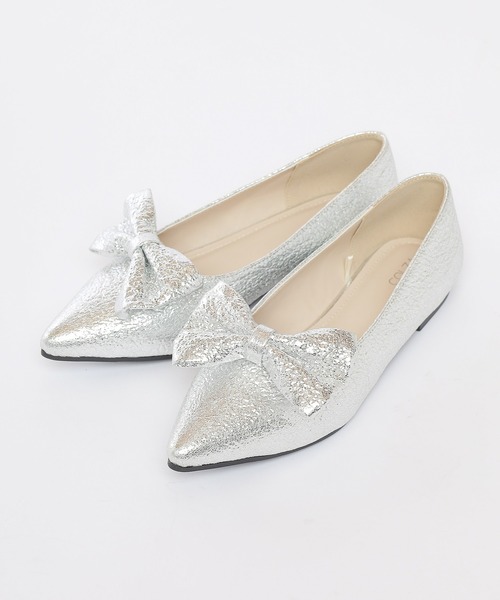 Honeys（ハニーズ）の「２ｗａｙリボンパンプス（パンプス・レディース・ブラック/シルバー・22.5/23.0/23.5/24.0/24.5）」の22枚目の写真