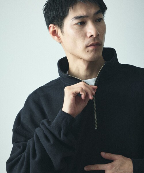FREAK'S STORE(フリークスストア)の「限定展開 ビッグシルエット ハーフジップ スウェット(スウェット・メンズ・ブラック/グレー/ネイビー/グレイッシュベージュ/スミクロ・LARGE/MEDIUM/SMALL)」の17枚目の写真