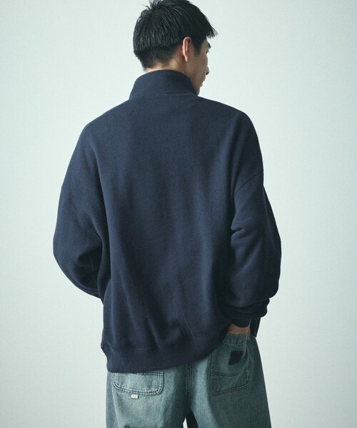 セール】限定展開 ビッグシルエット ハーフジップ スウェット