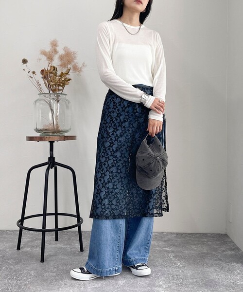 fredy emue(フレディエミュ)の「【新色登場】シアーウォームフライス ロンTシャツ(Tシャツ/カットソー・レディース・ブラック/オフホワイト/ブラック系その他/ベージュ/ライトグレー/ピンク・38)」の7枚目の写真