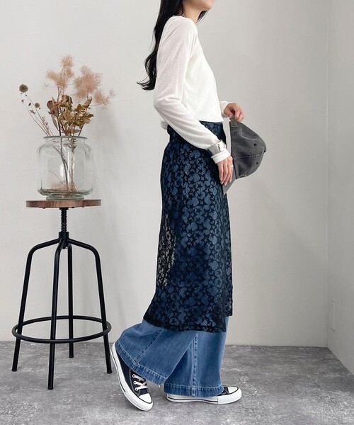 fredy emue(フレディエミュ)の「【新色登場】シアーウォームフライス ロンTシャツ(Tシャツ/カットソー・レディース・ブラック/オフホワイト/ブラック系その他/ベージュ/ライトグレー/ピンク・38)」の9枚目の写真