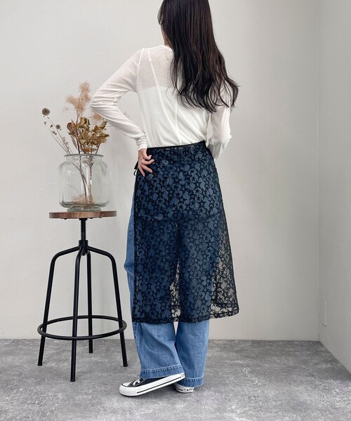 fredy emue(フレディエミュ)の「【新色登場】シアーウォームフライス ロンTシャツ(Tシャツ/カットソー・レディース・ブラック/オフホワイト/ブラック系その他/ベージュ/ライトグレー/ピンク・38)」の10枚目の写真