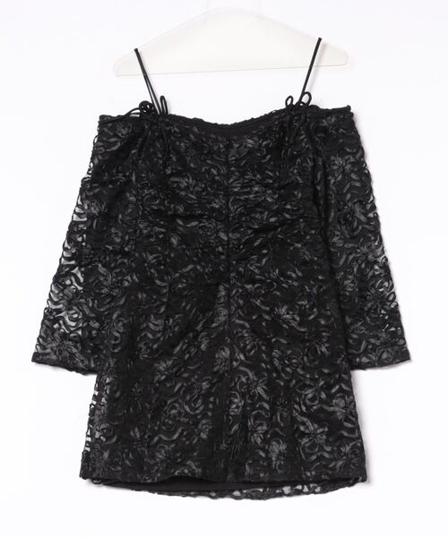 GANNI(ガニー)の「GANNI Ribbon Tulle Mini Dress F8652(ワンピース・レディース・ブラック・34/32)」の3枚目の写真