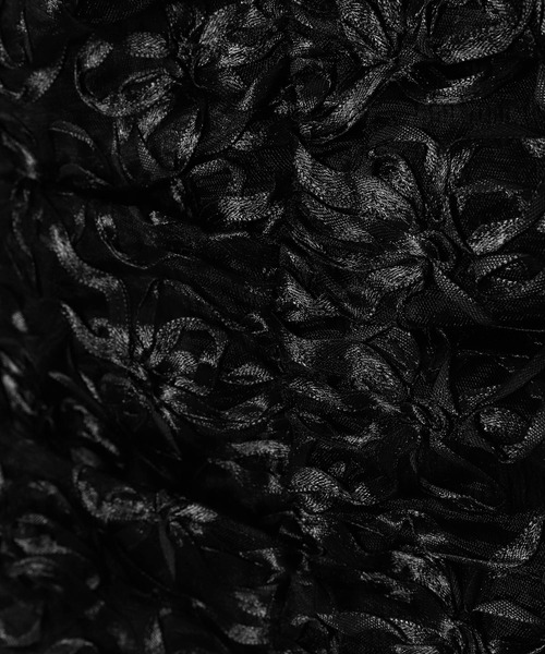 GANNI(ガニー)の「GANNI Ribbon Tulle Mini Dress F8652(ワンピース・レディース・ブラック・34/32)」の8枚目の写真