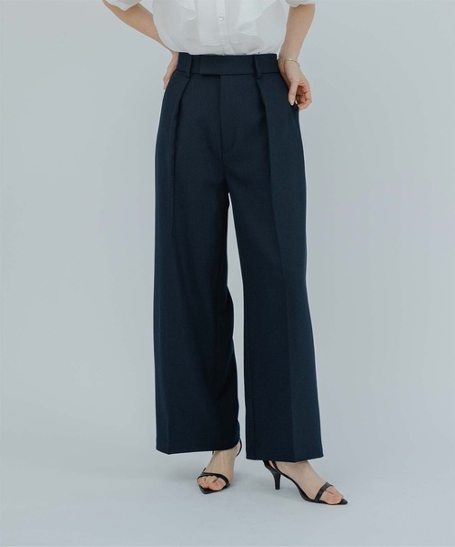 1タックセンタープレスワイドパンツ（その他パンツ）｜ur's（ユアーズ）