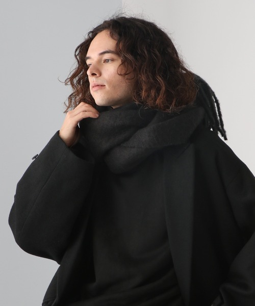 HARE(ハレ)の「シャギーマフラー(HARE)(マフラー・メンズ・ブラック/グレー/パープル・FREE)」の2枚目の写真