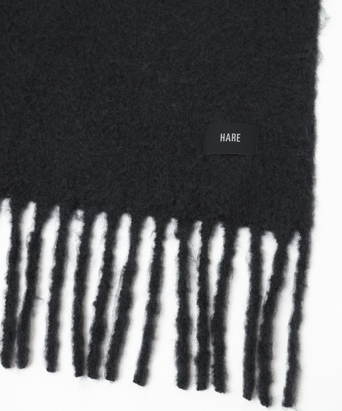 HARE(ハレ)の「シャギーマフラー(HARE)(マフラー・メンズ・ブラック/グレー/パープル・FREE)」の4枚目の写真