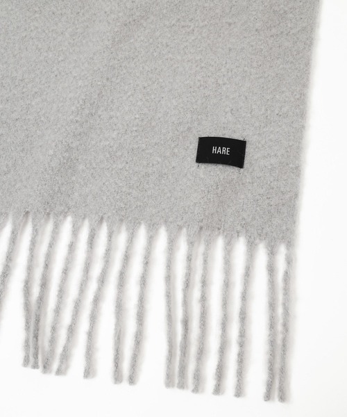 HARE(ハレ)の「シャギーマフラー(HARE)(マフラー・メンズ・ブラック/グレー/パープル・FREE)」の5枚目の写真