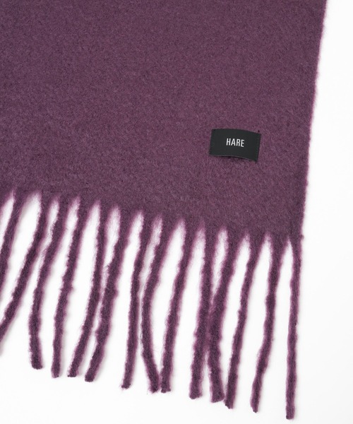 HARE(ハレ)の「シャギーマフラー(HARE)(マフラー・メンズ・ブラック/グレー/パープル・FREE)」の6枚目の写真