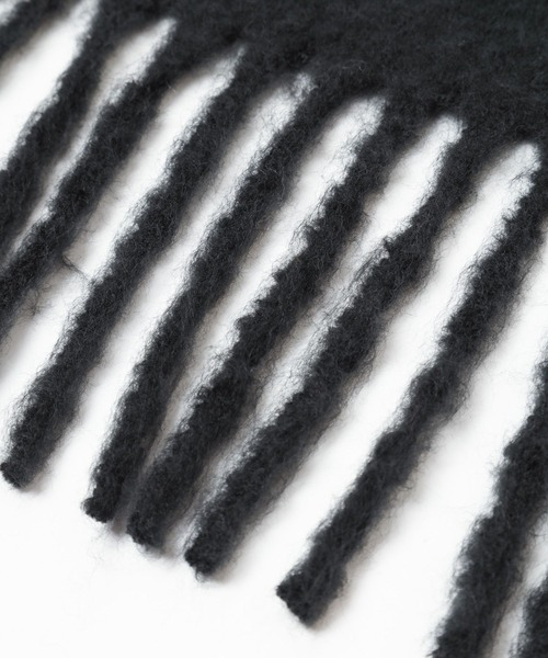 HARE(ハレ)の「シャギーマフラー(HARE)(マフラー・メンズ・ブラック/グレー/パープル・FREE)」の8枚目の写真
