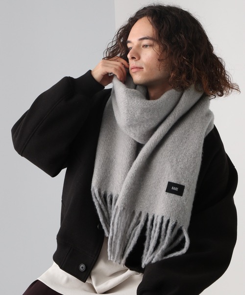 HARE(ハレ)の「シャギーマフラー(HARE)(マフラー・メンズ・ブラック/グレー/パープル・FREE)」の15枚目の写真