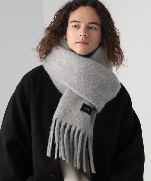 HARE(ハレ)の「シャギーマフラー(HARE)(マフラー・メンズ・ブラック/グレー/パープル・FREE)」の17枚目の写真