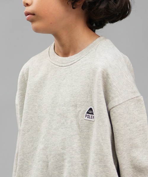 POLeR(ポーラー)の「POLER/ポーラー キッズ スウェット DESI LTD PL ムラサキBOYSトレーナー 249MCV0029(スウェット・キッズ・グレー/カーキ・130cm/140cm/150cm/160cm)」の8枚目の写真