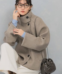 URBAN RESEARCH ROSSO WOMEN | 2WAYスタンドカラーミドルPコート(ピーコート)