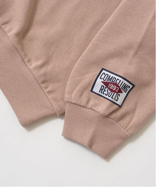 b・ROOM（ビールーム）の「【毛玉バイバイ裏毛】衿付きビッグスウェット（スウェット・キッズ・ベージュ/トップグレー/レッド/モスグリーン・110cm/100cm/120cm/130cm/140cm/150cm）」の11枚目の写真