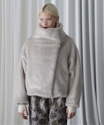 mici | (mici)ビッグカラーショートコート(その他アウター)