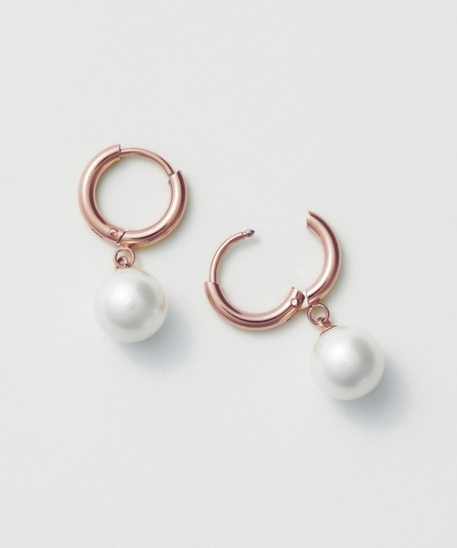 ciite' surgical stainless(シーテサージカルステンレス)の「【 金属アレルギー対応 】 パールフープピアス サージカルステンレス (両耳用)(ピアス(両耳用)・レディース・シルバー/ゴールド/ピンクゴールド・FREE)」の18枚目の写真
