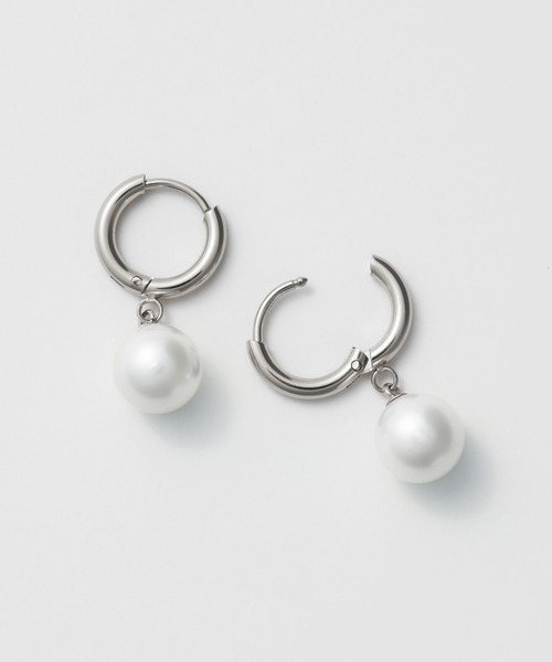 ciite' surgical stainless(シーテサージカルステンレス)の「【 金属アレルギー対応 】 パールフープピアス サージカルステンレス (両耳用)(ピアス(両耳用)・レディース・シルバー/ゴールド/ピンクゴールド・FREE)」の16枚目の写真
