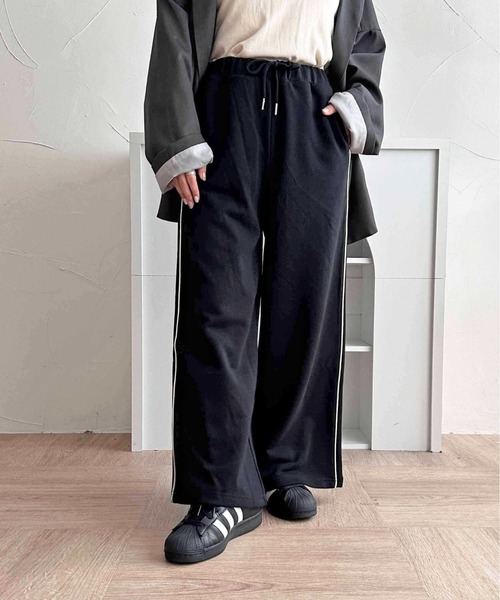 apres jour clair(アプレジュールクレア)の「【apres jour clair】スウェットラインパンツ【ZOZOTOWN限定アイテム】(スウェットパンツ・レディース・アイボリー/グレー/ブラック・フリー/X-LARGE)」の9枚目の写真
