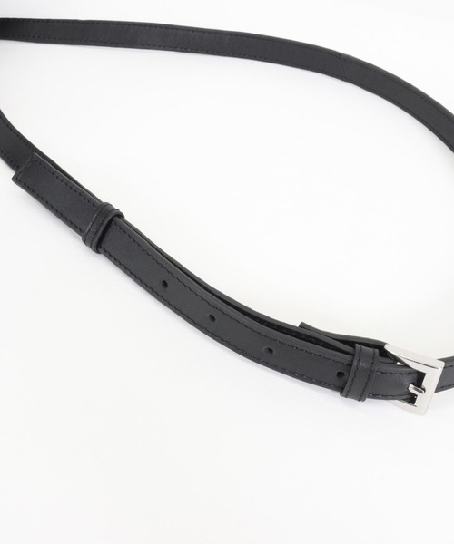 ADAM PATEK(アダムパテック)の「【ADAMPATEK】leather switching drawstring bag/レザー切替巾着バッグ(ショルダーバッグ・メンズ・ブラック・FREE)」の11枚目の写真