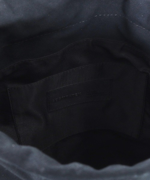 ADAM PATEK(アダムパテック)の「【ADAMPATEK】leather switching drawstring bag/レザー切替巾着バッグ(ショルダーバッグ・メンズ・ブラック・FREE)」の14枚目の写真