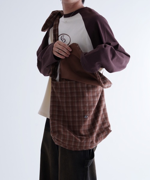 epnok(エプノック)の「【EPNK】Knot check shoulder bag / ノットチェックショルダーバッグ(ショルダーバッグ・メンズ・ブラック/ブラウン・FREE)」の12枚目の写真