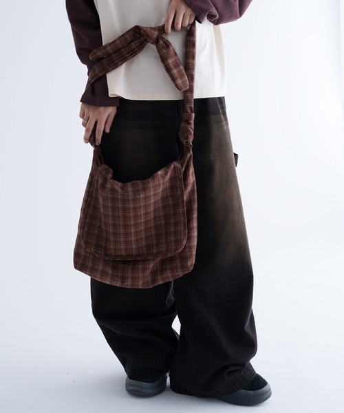 EPNK】Knot check shoulder bag / ノットチェックショルダー