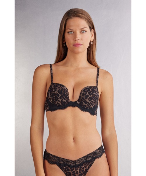 Luxurious Leopard Monica プッシュアップブラ（ブラジャー