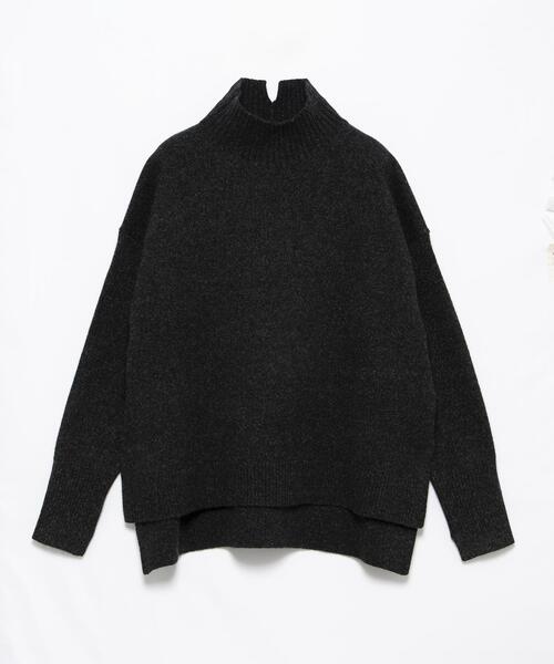 ランバン LANVIN ニット セーター 長袖 カシミヤ 無地 ボルドー 48 /DJ 