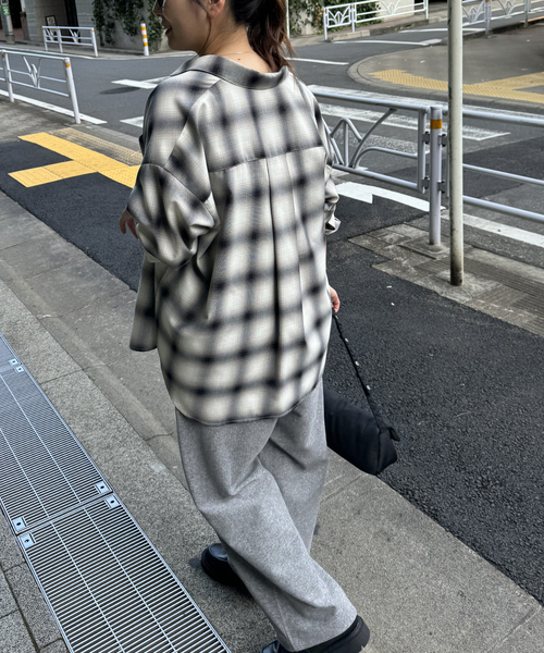 JOURNAL STANDARD(ジャーナルスタンダード)の「ストレッチアゼニットサロペット(サロペット/オーバーオール・レディース・ブラック/チャコールグレー・FREE)」の12枚目の写真