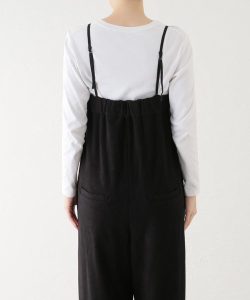 JOURNAL STANDARD(ジャーナルスタンダード)の「ストレッチアゼニットサロペット(サロペット/オーバーオール・レディース・ブラック/チャコールグレー・FREE)」の18枚目の写真