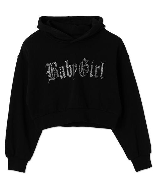 WEGO（ウィゴー）の「WEGO/ラインストーンショートプルパーカー（スウェット・レディース・ピンク/ライトグレー/ブラック・FREE）」の21枚目の写真