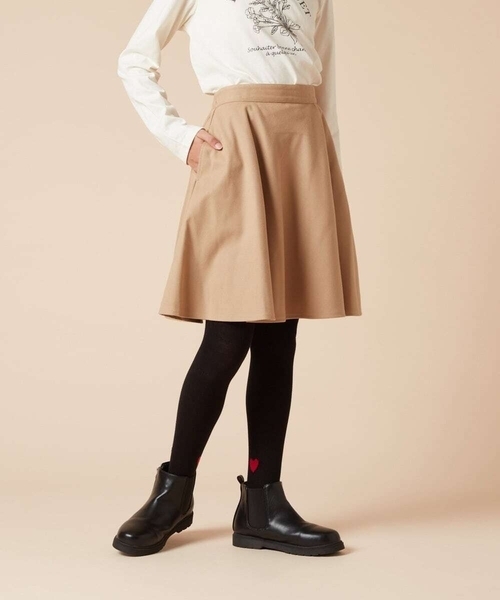 a.v.v（アーヴェヴェ）の「[160]フレアスカート（スカート・キッズ・ブラック/ブルー/ネイビー/ベージュ・160）」の13枚目の写真