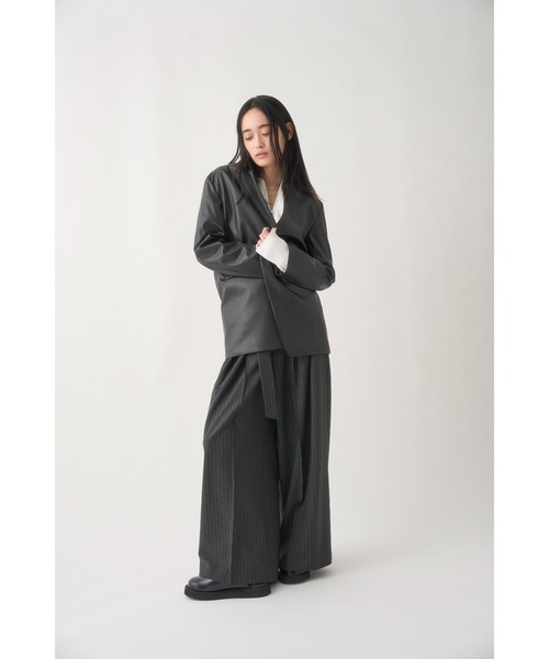 MIESROHE（ミースロエ）の「ハーフZIP衿 ワッフルNT（ニット