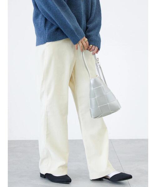 Lugnoncure（ルノンキュール）の「ベロアワイドパンツ（その他パンツ・レディース・モカ/ブラック/オフホワイト・F）」の9枚目の写真