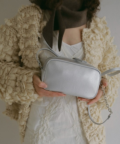 Side chain box shoulderbag / サイド チェーン ボックス