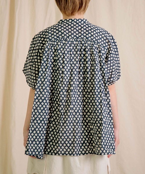 ブロカント　半袖シャツ 36-323X]Brocante(ブロカント) フロンセシャツ レディース