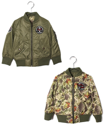 HYSTERIC MINI | HYS DUCK HUNTER COMO MA-1型ジャケット(リバーシブル)(ミリタリージャケット)