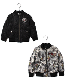 HYSTERIC MINI | HYS DUCK HUNTER COMO MA-1型ジャケット(リバーシブル)(ミリタリージャケット)