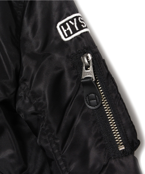 HYSTERIC MINI（ヒステリックミニ）の「HYS DUCK HUNTER COMO MA-1型ジャケット(リバーシブル)（ミリタリージャケット・キッズ・ブラック/カーキ/グリーン系その他・100/110/120）」の21枚目の写真