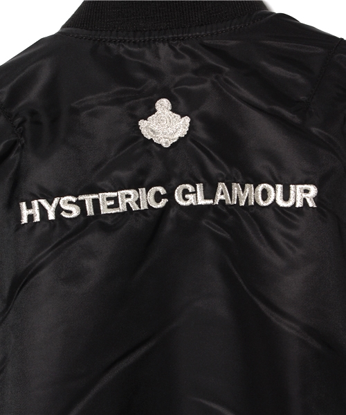 HYSTERIC MINI（ヒステリックミニ）の「HYS DUCK HUNTER COMO MA-1型ジャケット(リバーシブル)（ミリタリージャケット・キッズ・ブラック/カーキ/グリーン系その他・100/110/120）」の17枚目の写真