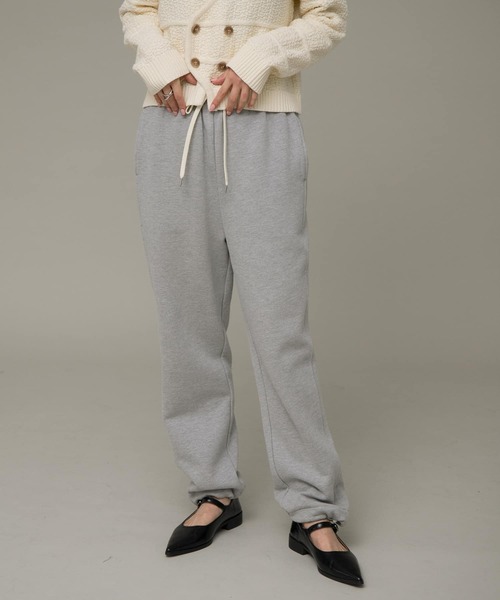 URBAN RESEARCH Sonny Label（アーバンリサーチサニーレーベル）の「裏起毛スウェットパンツ（その他パンツ・レディース・グレー/オートミール・FREE）」の2枚目の写真