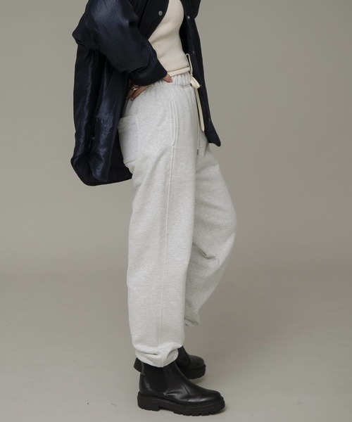 URBAN RESEARCH Sonny Label（アーバンリサーチサニーレーベル）の「裏起毛スウェットパンツ（その他パンツ・レディース・グレー/オートミール・FREE）」の5枚目の写真