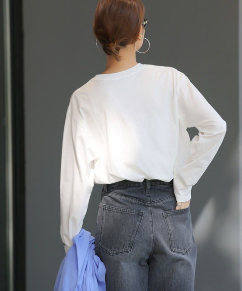 コットンロゴプリントロングスリーブ（Tシャツ/カットソー）｜JOURNAL